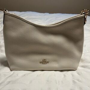 Coach - Chalk White Leather Shoulder Bag